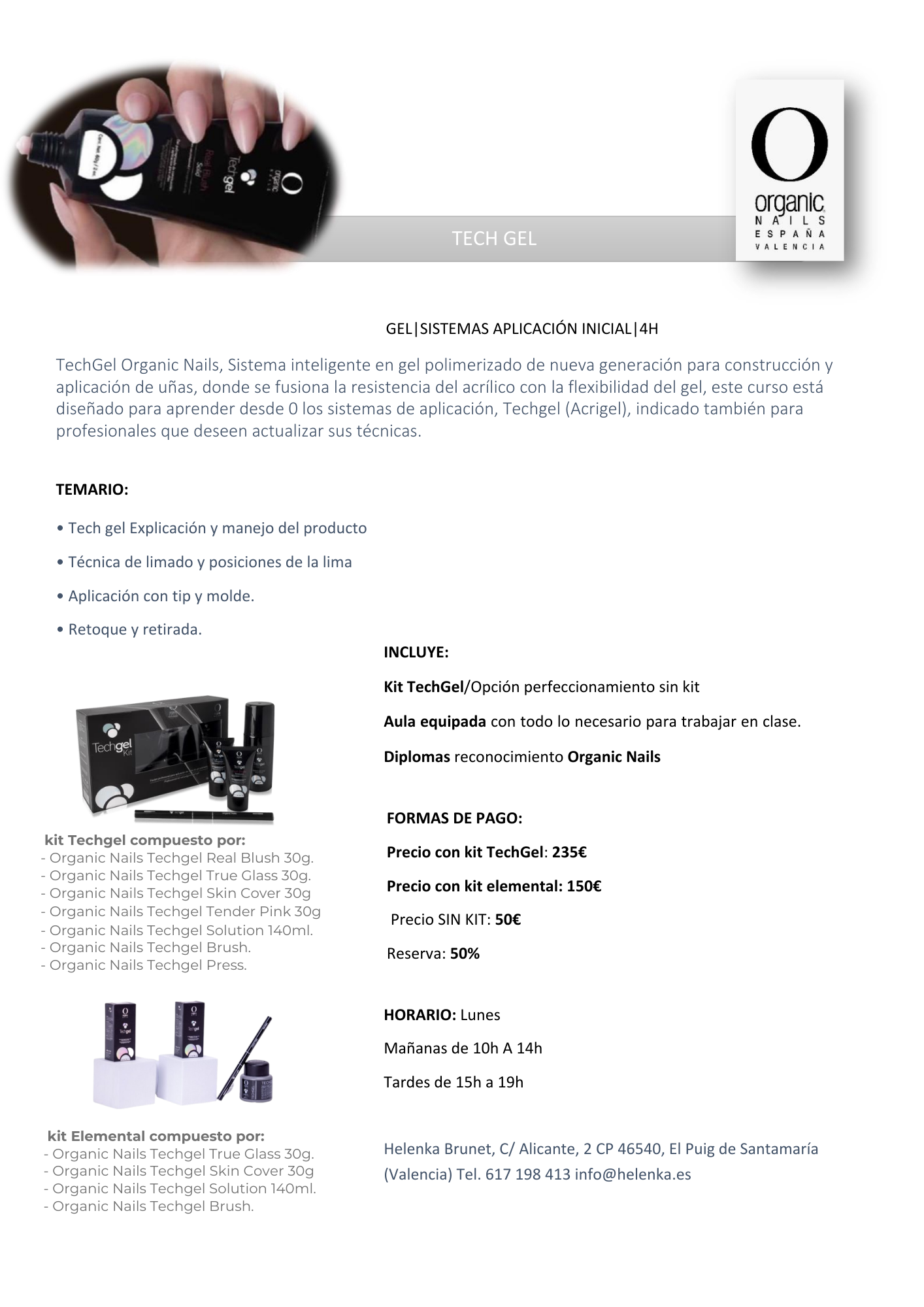 CURSO TECH GEL