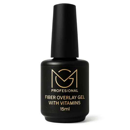 Gel Polish Base Fiber Overlay Gel With Vitamins Pink 003 15ml