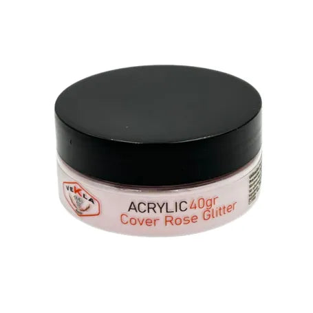 Acrílico Cover Rose Glitter 40gr